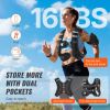 Weighted Vest, 16 lbs Weight Vest with Reflective Stripe, Adjustable Buckle Body Weight Vest for Men Women, Workout Equipment for Strength Training