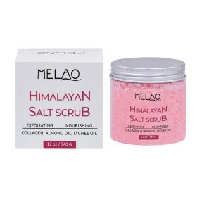 Exfoliating Scrub Full-body Care Exfoliating Bath Salts Deep Cleansing Mud Dead Sea Salt Facial Cleanser (Type: 340g Himalayan salt scrub)