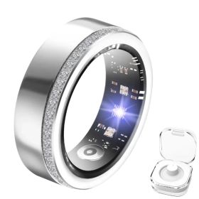 2025 New Smart Ring Elegant Smart Jewelry for Women, Luxury Diamond Fitness Ring with Visible Circuitry Design, All-Day Health Monitoring (size: 8#)
